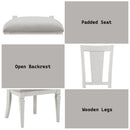 Katia - Side Chair (Set of 2) - Light Gray Linen & Weathered White