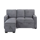Territory - Pull Out Sofa Bed With Design - Dark Gray