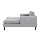 Modern Chaise Lounge With Dual Layer Armrests