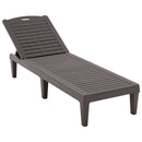 2 Piece Outdoor Chaise Lounges With Adjustable Backrest
