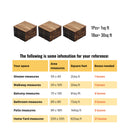 Interlocking Deck Tiles Striped Pattern, Waterproof Anti Mildew Brown