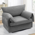 Oversized Swivel Armchair Modern Chair & Single Sofa Lounge, Comfortable Seating For Living Room