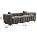 Modern 3 Seater Sofa With 2 Pillows