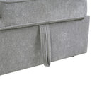 Convertible Sectional L-Shaped Sofa With Dual Pull-Out Sleepers, Flip-Top Table, USB Ports, Cup Holder & Storage