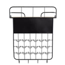 Floating Coffee Bar Shelf With Coffee Pod Holder, Hooks And Storage Shelf - Black