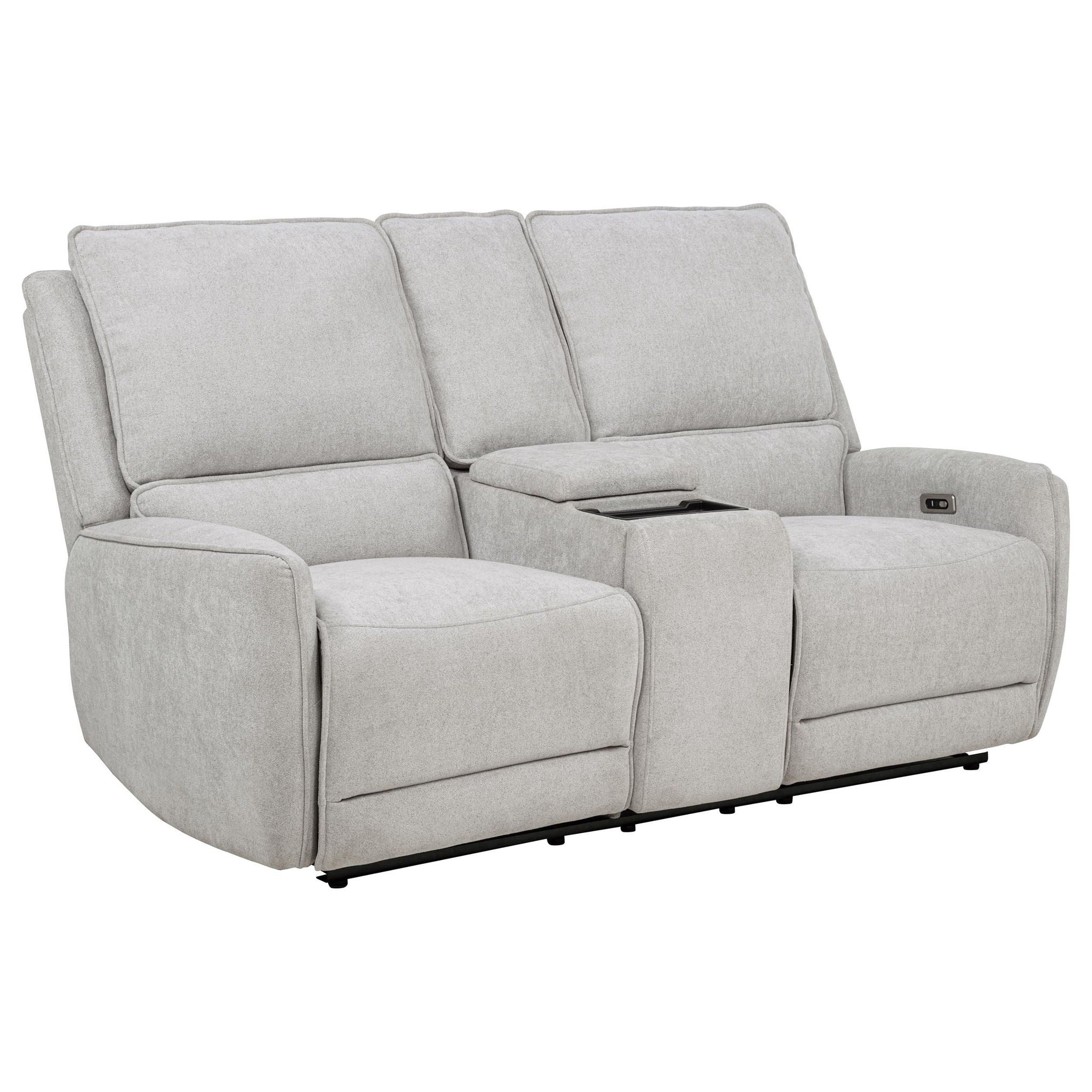 Sylmar 2-piece Chenille Power Reclining Sofa Set Dove Grey