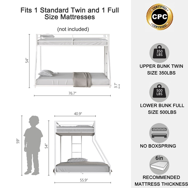 Adam - Metal Bunk Bed