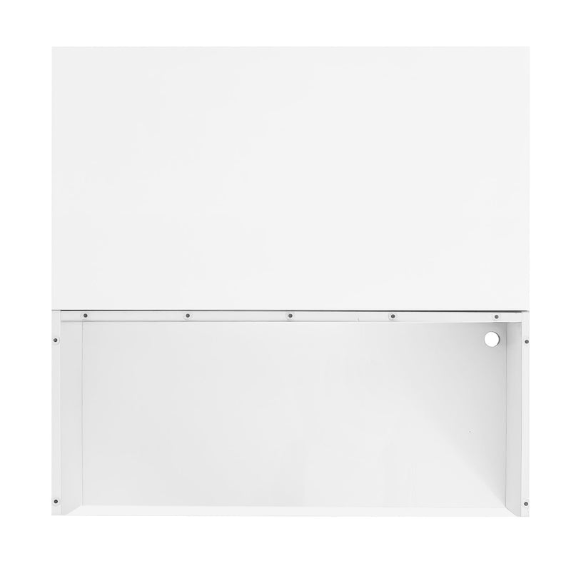 Lift Top Coffee Table With 2 Drawers, Hidden Space And LED Lights For Living Room