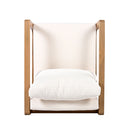 Outdoor Lounge Chair With Oversized Cushion (Set of 2) - Acacia Wood