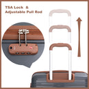 5 Piece Set Hardshell Carry On Luggage Set With Tsa Lock