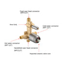 Wall Mounted Shower Set With High Pressure 10" Rain Shower Head And 5 Function Handheld Shower Head