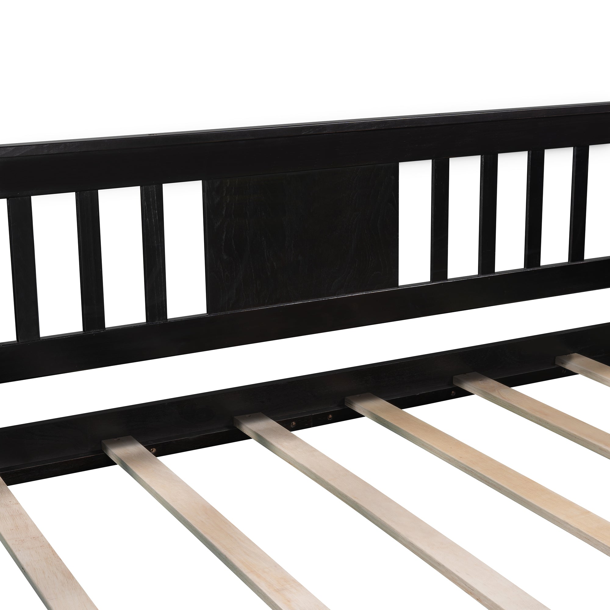 Twin size Daybed with Two Drawers, Wood Slat Support, Espresso - Atlantic Fine Furniture Melbourne FL