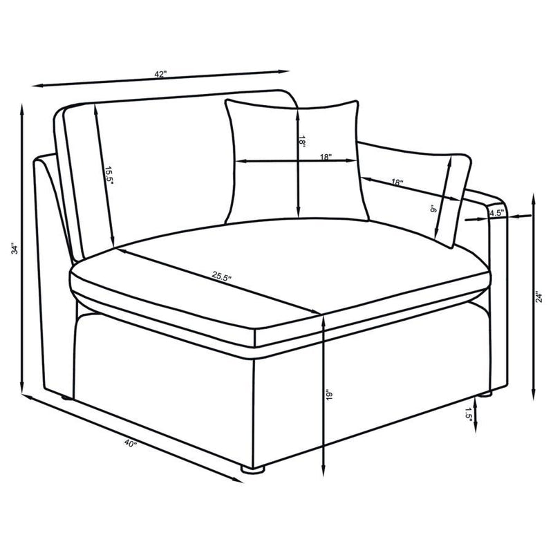 Hobson - Upholstered Modular Sectional Sofa