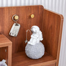 The Modern Minimalist Shoe Cabinet, Suitable For A Variety Of Styles Including Nordic, Japanese, And Industrial - Walnut