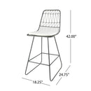 Yearning - Iron Counter Stool With Water Resistant Cushion