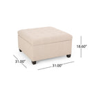 Isabella - Contemporary Ottoman With Storage