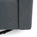 Landau Contemporary Fabric Upholstered Swivel Recliner