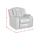 Carlo - Power Motion Recliner With Power Headrest, LED