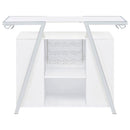 Araceli - Freestanding LED Home Bar Cabinet - White High Gloss - Atlantic Fine Furniture Inc