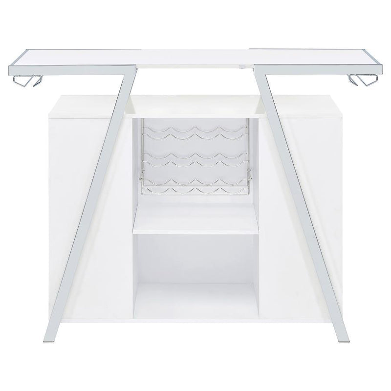 Araceli - Freestanding LED Home Bar Cabinet - White High Gloss