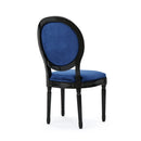 French Country Inspired Dining Chair With Iconic Round Backrest