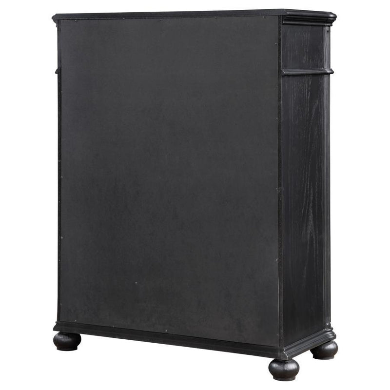 Celina - 5-Drawer Bedroom Chest - Black