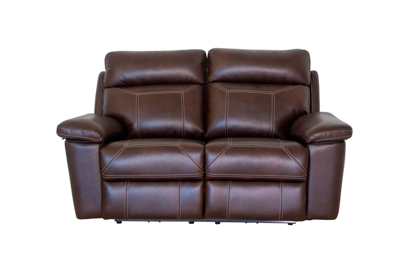 Sterling Power Brown Air Leather 3 Seater