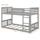Solid Construction Bunk Bed & Ladder