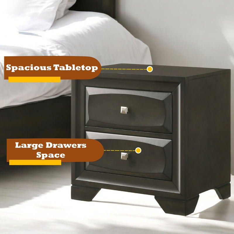 Soteris - Nightstand - Antique Gray - Atlantic Fine Furniture Inc