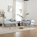Modern Chenille Loveseat Sofa, Comfy Upholstered 2 Seater
