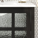 Bathroom Vanity With Ceramic Sink, Adjustable & Open Shelf