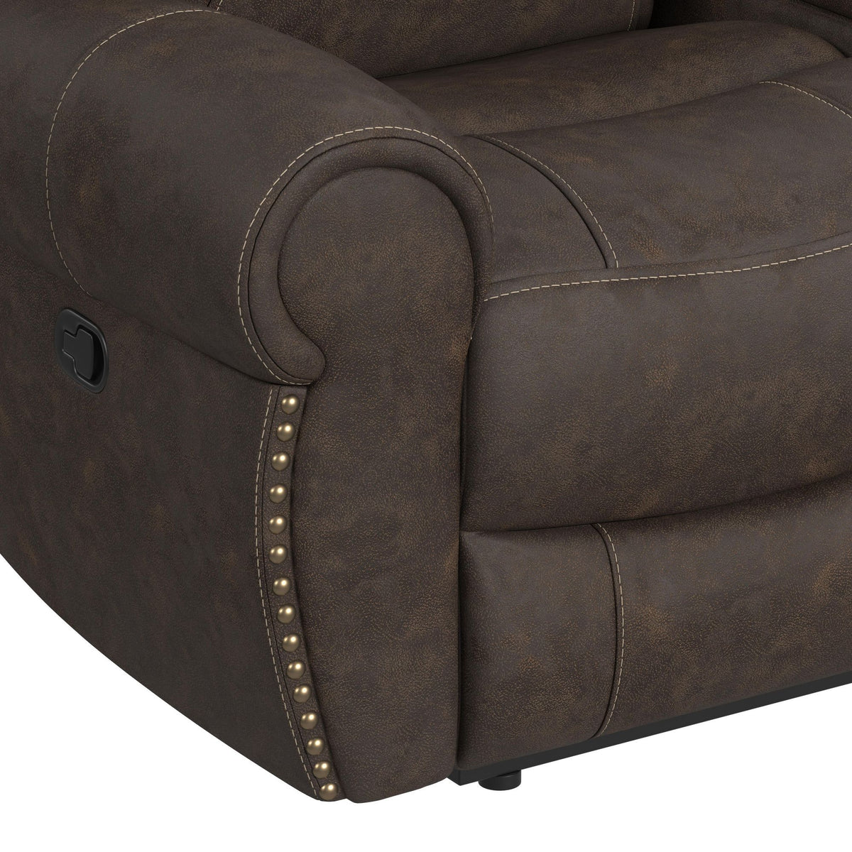 Topeka Recliner in Rocky Brown by Elements International, view 6