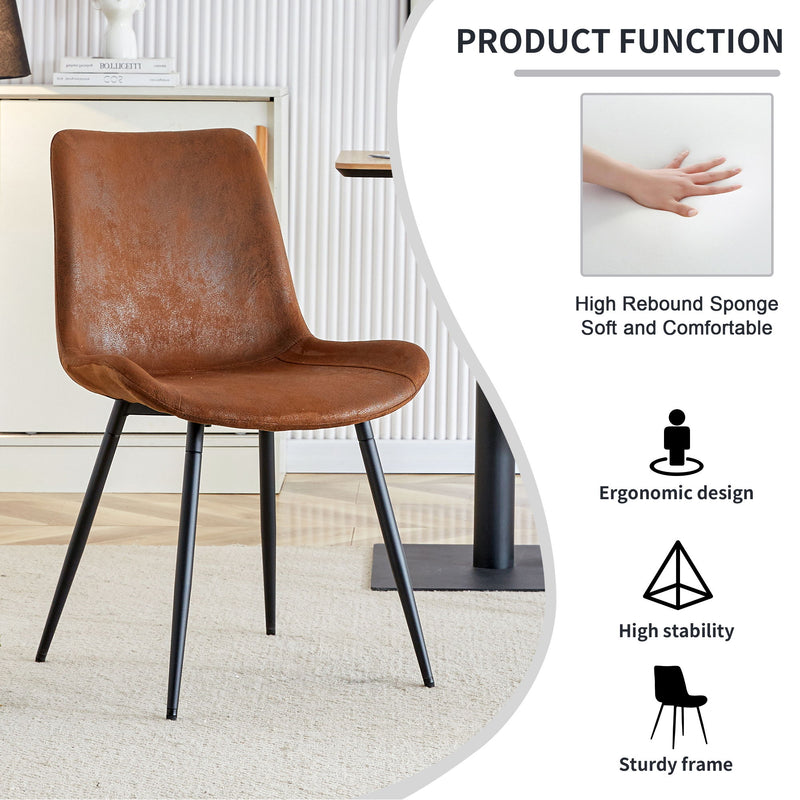 Modern Medieval Style Restaurant Cushioned Chairs With Suede Backrests