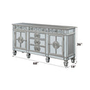 Varian - Server - Mirrored & Antique Platinum - 36" - Atlantic Fine Furniture Inc