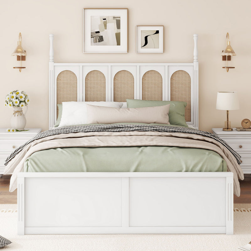 Platform Bed With With 2 Big Drawers With Trundle