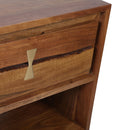 Asther - Bedside Table - Natural Wood / Brown