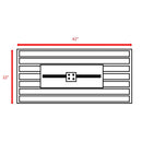 Outdoor Fire Pit Table With Lid & High-Quality Materials - Black