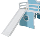 Loft Bed & Slide Tent And Tower