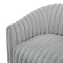 Alexa Barrel Swivel Chair - Grey