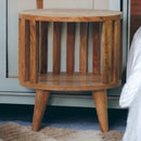 Ariella - Single Shelf Nightstand - Oak