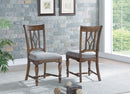 Plymouth - Uph Dining Chair - Medium Brown Finish - Atlantic Fine Furniture Inc