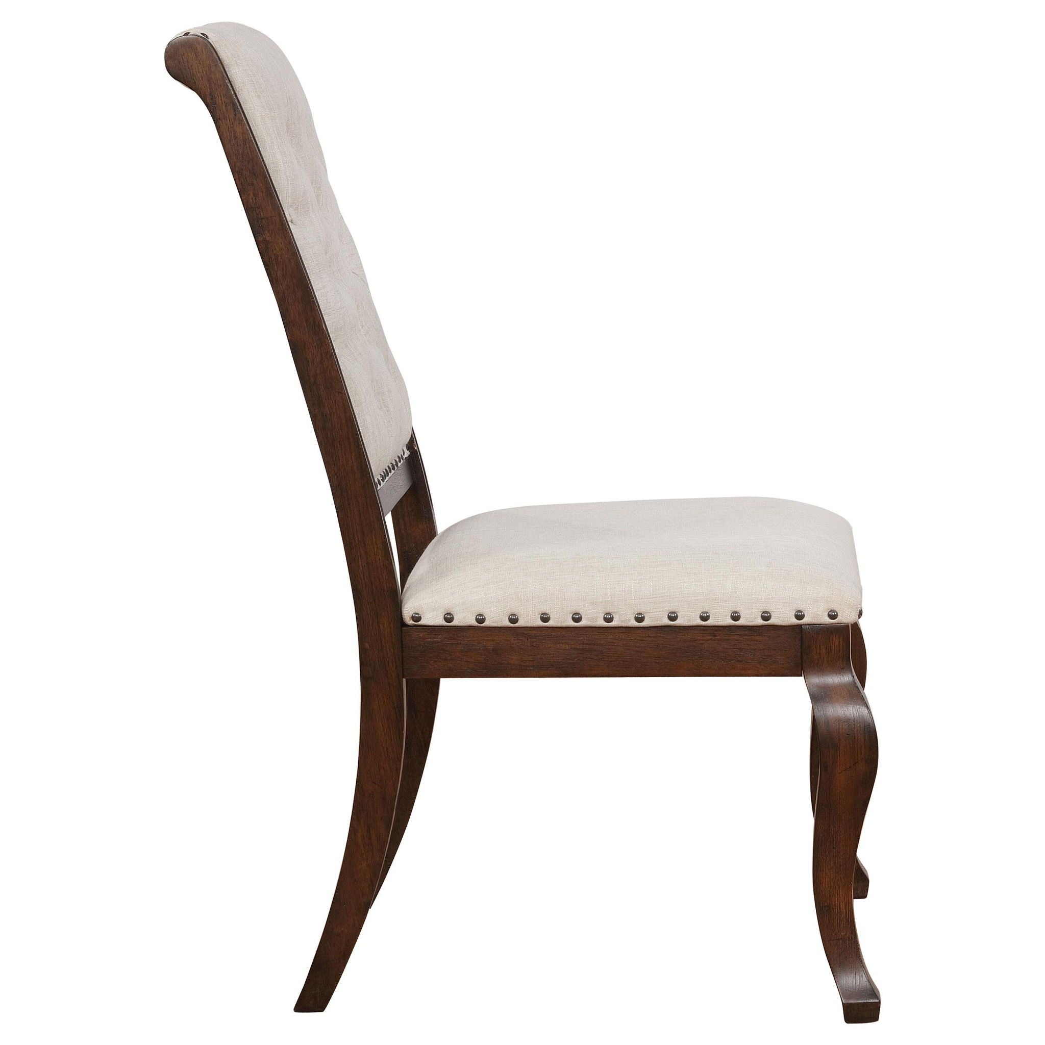 Brockway Upholstered Dining Chair Barley Java (Set of 2) - Atlantic Fine Furniture Melbourne FL