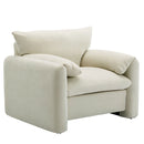 Modern Style Chenille Oversized Armchair Accent Chair Single Sofa Lounge Chair For Living Room, Bedroom