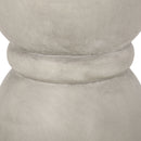 Outdoor Side Table With Hourglass Shape - Gray