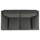 Buxton - Top Grain Leather Upholstered Loveseat