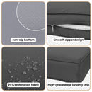 Cushion Covers For 7 Piece Wicker Sectional Sofa, 14 Pack Seat And Back Slipcovers With Zipper