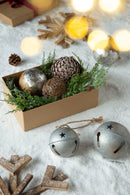 Christmas Ball Ornaments, Wood Decorative Hanging Ball Christmas Tree Ornaments For Holiday Party Decorations