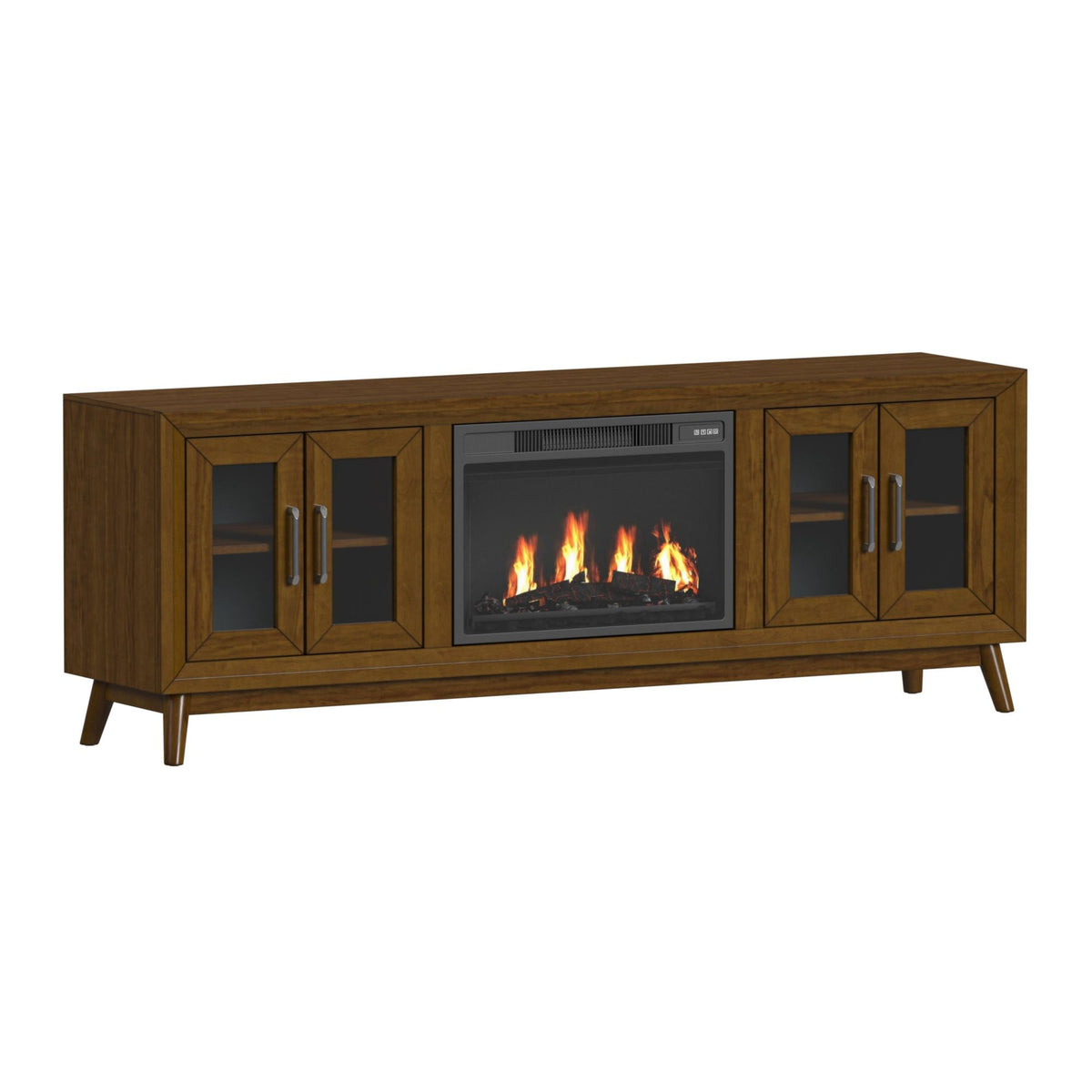 Santa Barbara 5 Piece Entertainment Unit in Dark Brown by Elements International, view 12