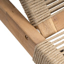Catania - Outdoor Rope Chaise Lounge (Set of 2) - Teak / Beige