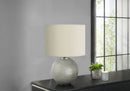 Lighting, Table Lamp, Modern - Gray / Cream